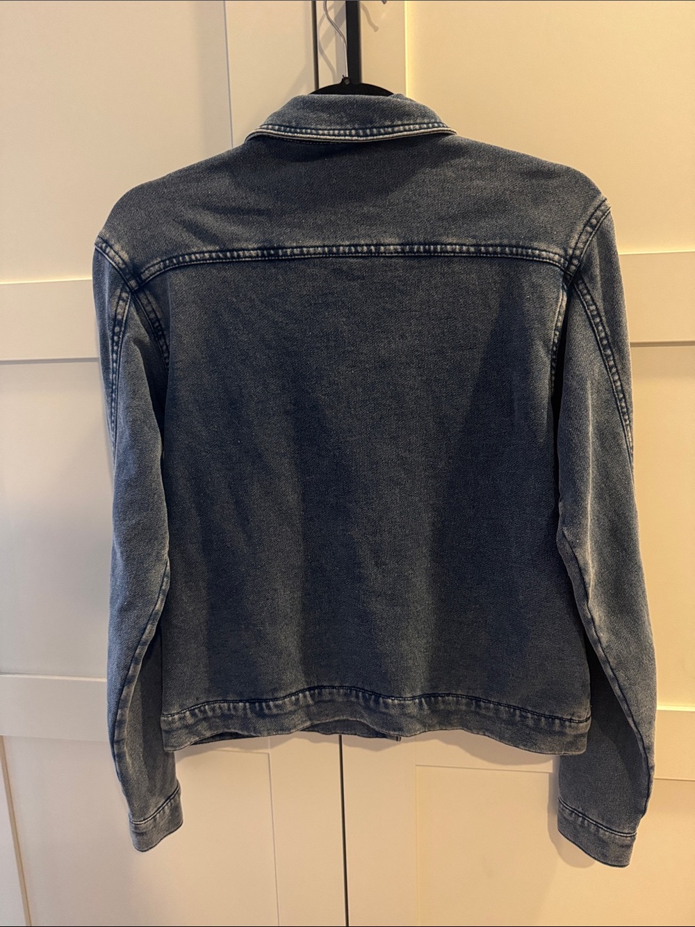 Z Supply Light Wash Blue Denim Jacket with Brass Buttons - Picture 4 of 4